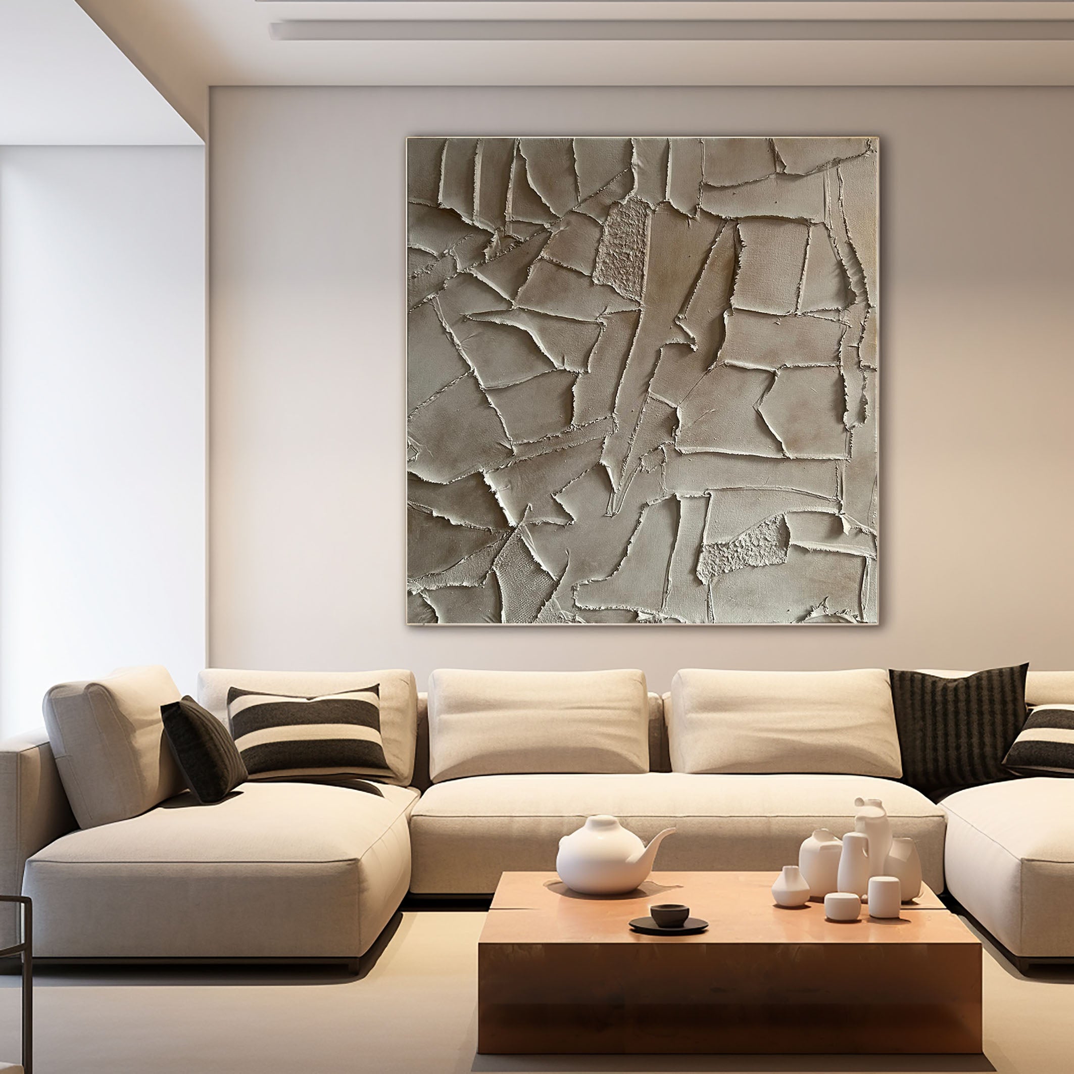 Wabi - Sabi 3D Textured Abstract Wall Art GS0007 - Viral Wall Art